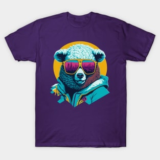 cool sheep with sunglasses T-Shirt